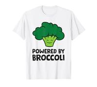 Powered By Broccoli Vegan Vegetarian Love Broccoli T-Shirt
