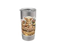 Powered By Butter Bunny Baker Pastry Humor Stainless Steel Insulated Tumbler