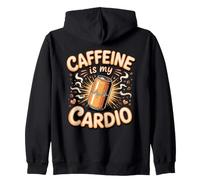 Powered by Caffeine and Bad Decisions Energy Drinks Gaming Zip Hoodie