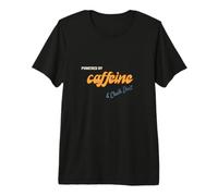 Powered by Caffeine and Chalk Dust - Funny Bouldering Gift Premium T-Shirt