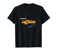 Powered by Caffeine and Chalk Dust - Funny Bouldering Gift Value Graphic T-Shirt, Men, Black, XL