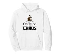 Powered by Caffeine and Chaos Funny ADHD Design Pullover Hoodie