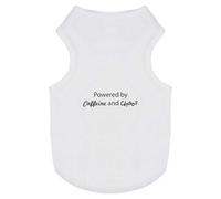 'Powered By Caffeine and Chaos' Pet Dog/Cat T-Shirt (PT00142776)