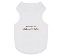'Powered By Caffeine and Chaos' Pet Dog/Cat T-Shirt (PT00142782)