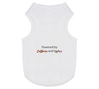 'Powered By Caffeine and Chaos' Pet Dog/Cat T-Shirt (PT00142783)