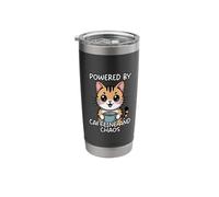 Powered by Caffeine and Chaos Stainless Steel Insulated Tumbler