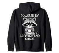 Powered By Caffeine And Chaos Zip Hoodie
