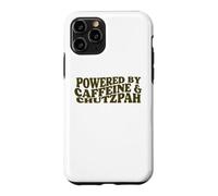 powered by Caffeine and Chutzpah funny jewish yiddish Hustle Case for iPhone 11 Pro