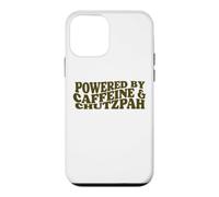 powered by Caffeine and Chutzpah funny jewish yiddish Hustle Case for iPhone 12 mini