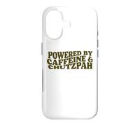 powered by Caffeine and Chutzpah funny jewish yiddish Hustle Case for iPhone 17