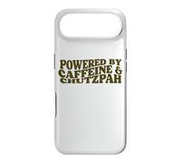 powered by Caffeine and Chutzpah funny jewish yiddish Hustle Case for iPhone Air