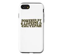 powered by Caffeine and Chutzpah funny jewish yiddish Hustle Case for iPhone SE (2020) / 7/8