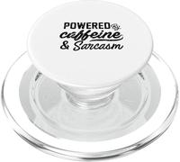 Powered By Caffeine & Sarcasm PopSockets PopGrip for MagSafe