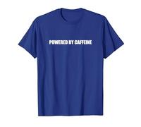 Powered By Caffeine T-Shirt, Men, Royal Blue, 3X-Large