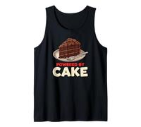 Powered by Cake Lover Funny Dessert Fudge Tank Top