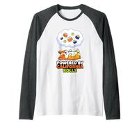 Powered by California Rolls Kawaii Corgi Dog Sushi Raglan Baseball Tee