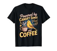 Powered by Canary Songs and Coffee Value Graphic T-Shirt, Men, Black, S