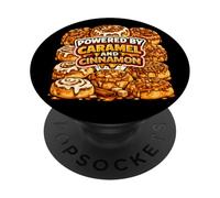 Powered By Caramel And Cinnamon Pecan Apple Maple Honey Bun PopSockets Adhesive PopGrip
