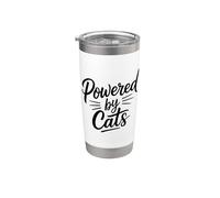 Powered By Cats Stainless Steel Insulated Tumbler