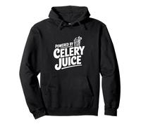 Powered by Celery Juice Enthusiast Funny Health Pullover Hoodie