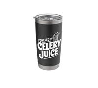 Powered by Celery Juice Enthusiast Funny Health Stainless Steel Insulated Tumbler