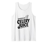 Powered by Celery Juice Enthusiast Funny Health Tank Top