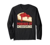 Powered by Cheesecake - Funny Dessert Lover Long Sleeve T-Shirt