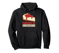 Powered By Cheesecake - Funny Dessert Lover Pullover Hoodie