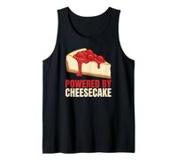Powered by Cheesecake - Funny Dessert Lover Tank Top