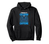Powered By Chlorine And Caffeine Swim Training Pullover Hoodie