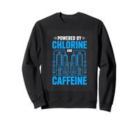 Powered By Chlorine And Caffeine Swim Training Sweatshirt