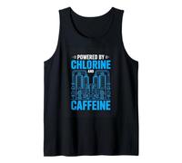 Powered by Chlorine and Caffeine Swim Training Tank Top