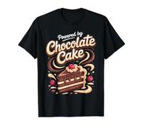 Powered by Chocolate Cake Value Graphic T-Shirt, Men, Black, M