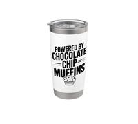 Powered By Chocolate Chip Muffins Stainless Steel Insulated Tumbler