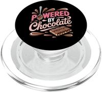 Powered by Chocolate - Chocoholic Sweet Tooth Humor PopSockets PopGrip for MagSafe