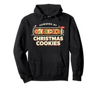 Powered by Christmas Cookies Cozy Christmas Pullover Hoodie