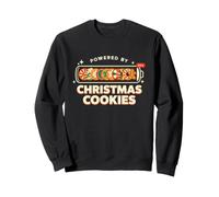 Powered by Christmas Cookies Cozy Christmas Sweatshirt