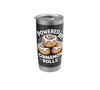Powered by Cinnamon Rolls Stainless Steel Insulated Tumbler