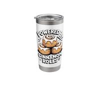 Powered by Cinnamon Rolls Stainless Steel Insulated Tumbler