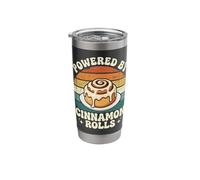Powered by Cinnamon Rolls Stainless Steel Insulated Tumbler