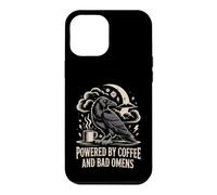Powered By Coffee And Bad Omens Gothic Raven Art Case for iPhone 12 Pro Max