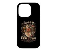 Powered By Coffee And Chaos Mama In the Bloom Case for iPhone 14 Pro