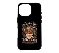 Powered By Coffee And Chaos Mama In the Bloom Case for iPhone 16 Pro