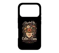 Powered By Coffee And Chaos Mama In the Bloom Case for iPhone 17 Pro