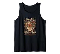 Powered By Coffee and Chaos Mama in the Bloom Tank Top