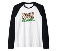 Powered BY Coffee and Chlorophyll Raglan Baseball Tee