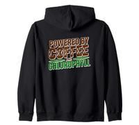 POWERED BY COFFEE AND CHLOROPHYLL Zip Hoodie