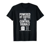 Powered by Coffee and Control Signals PLC Automation T-Shirt