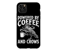 Powered By Coffee And Crows Raven Dark Humor Goth Crow Case for iPhone 11 Pro Max