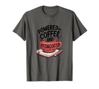 Powered by Coffee and Pedagogy Not Algorithms Back to School T-Shirt